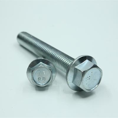 China Stainless steel din6923 carbon steel grade 2/5/8 screws hex flange bolts inch size for sale