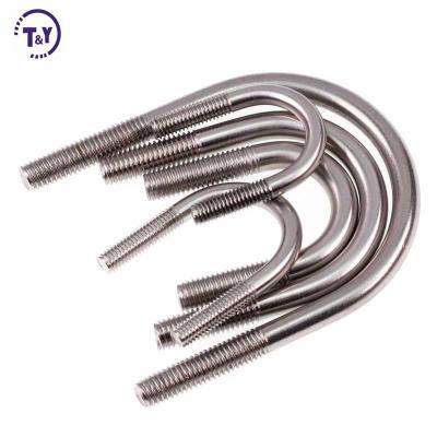 China 304 316 Stainless Steel Pipe Flange Square Bent Flat U Bolts for sale