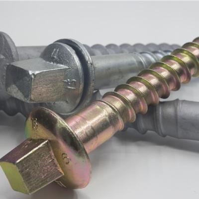 China Pan High Tying Timber Sleeper Screw / Railway Screw Spikes for sale