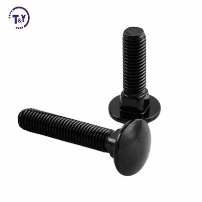 China Stainless Steel 5/8 SAE Ribbed Neck 304 Stainless Steel Carriage Bolts Black for sale