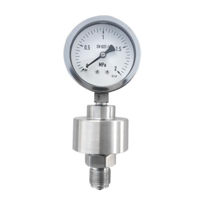 China Brass or Stainless Steel 100MM All Stainless Steel Diaphragm 60Kpa Seal Pressure Gauge 2Mpa Pressure Gauge for sale