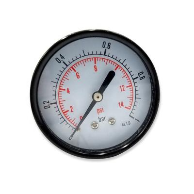 China Black steel rear connection bourdon tube pressure gauge bourdon tube pressure gauge for sale