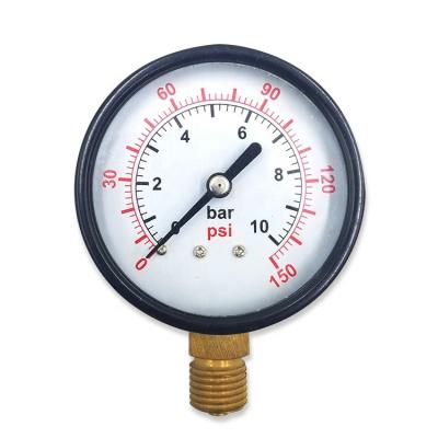 China Compression Test Machine 60 Mm Pressure Gauge Iron Shell Precision Dial With Bourdon Tube for sale