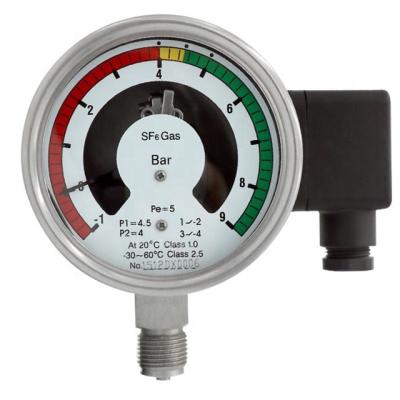 China Sf6 Gas Pressure Gauge Sf6 Gas Density Measurements, Sf6 Gas Pressure Gauge 63mm for sale