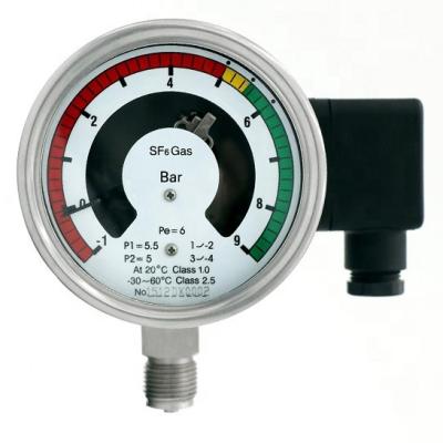 China Sulfur Hexafluoride 63mm Density Relay Sf6 Gas Density Monitors Quakeproof for sale