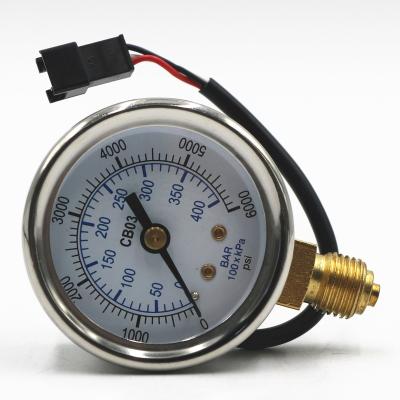 China OEM HPb59-1 or SUS316 factory cng pressure gauge brass pressure gauge for cng conversion kit for sale