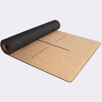 China Wholesale Private Label Custom Eco-Friendly Organic Natural Cork Cork Strip Yoga Mat for sale