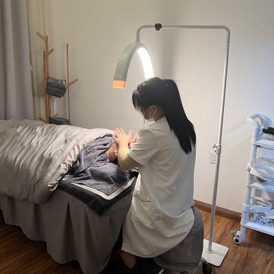 China Newest Bi Color Adjustable Bedside Tempurate 40W 2700-5600K 1600LM Color Ring Lamp LED Half Moon Light for Eyelash Beauty Tattoo Artists and Makeup for sale