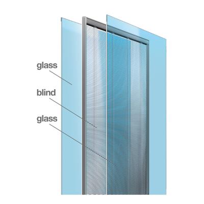 China Coastal Factory Directly Customized Integral Blinds For Double Glass for sale