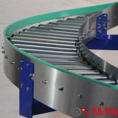 China Heat Resistant High Quality Grade Lamella Vertical Single Lane Spiral Conveyor For Bucket Box And Bag for sale