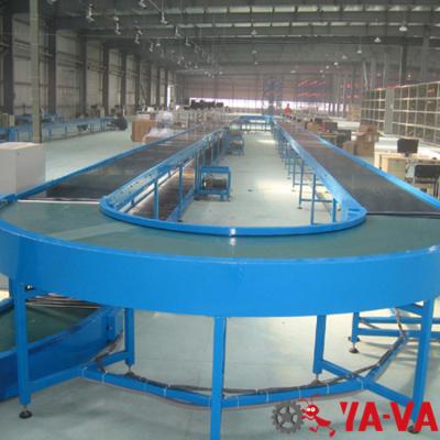 China Factory Made 90 Degree Curve PVC Heat Resistant Belt Conveyor for sale