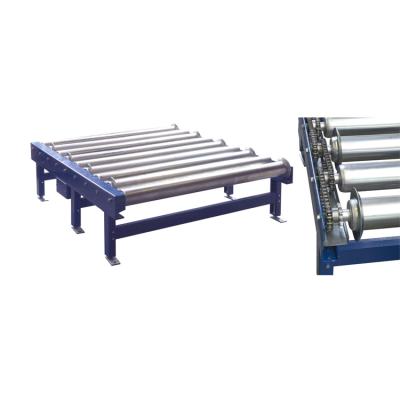 China Heat Resistant Pallet Transfer Motorized Roller Conveyor for sale