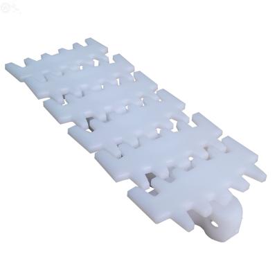 China Modular Design Conveyor Accessories 63mm Width Flexible Conveyor Band Slat Top Chain for sale