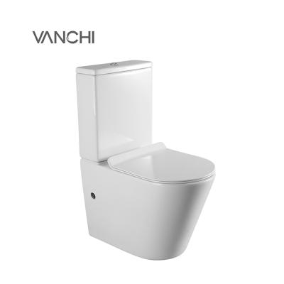 China Double-Flow Make In Chian Western Style Australian Standard 2 Piece Toilet for sale