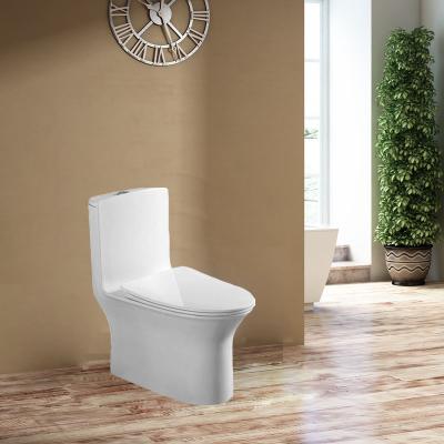 China Double-Flow Bathroom Sets White Color One Piece Commodity Tie Down Toilet Bowl for sale