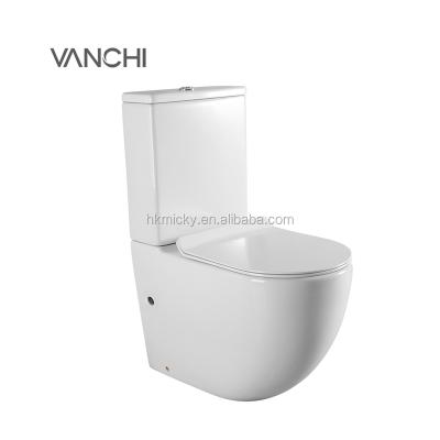 China Double-flow Gravity Watermark Western Toilet for sale