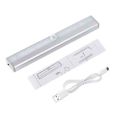 China Modern USB Radio Led Motion Sensor Light Battery Night Lights Indoor Cabinet Cupboard Lights for sale