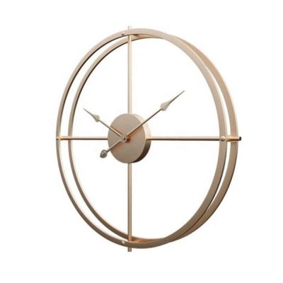 China Class Decoration Metal Antique Wall Clock For Living Room Home Decorative Wall Clock for sale