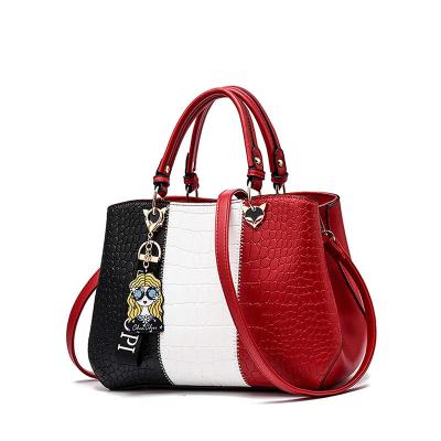 China Lady Handbags For Women Fashion Ladies Purses PU Leather Satchel Shoulder Tote Bags for sale