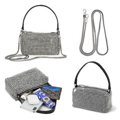 China High Quality Custom Women's Mini Shoulder Bags Ladies Rhinestone Purses and Handbags Party Handbags for sale