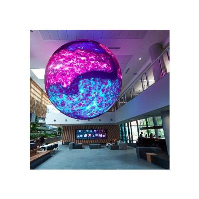 China Factory price indoor led sphere display 3D led curtain ball creative full color spherical flexible led screen for sale