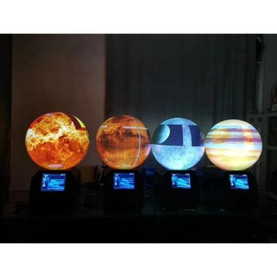 China 360 High Brightness P4 P5 Indoor Full Color Led Screen Globe 3D Indoor Sphere Led Display for sale