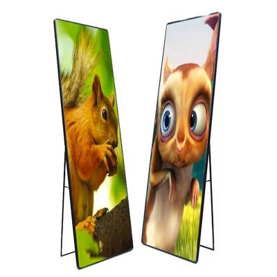 China Indoor Full Color POS Indoor Mirror Screen LED Display Portable Poster LED Screen for sale