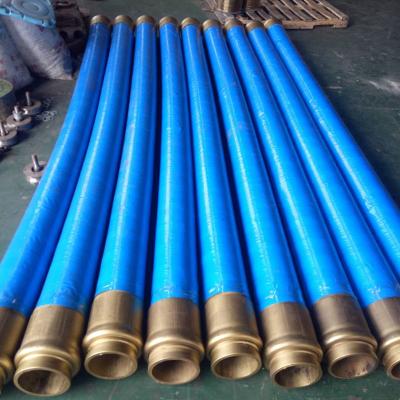 China Concrete conveying pipe for pump DN125 5inch 3M Steel thread reinforced concrete pump end pipe rubber price for sale