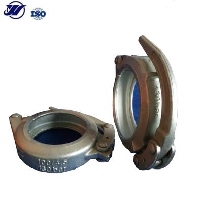 China Forged concrete pump pipe fittings and cast concrete pump pipe fittings snap flange couplings for sale for sale