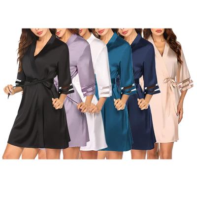 China KKVVSS 625 Size Custom Size Sleepwear Women's QUICK DRY Bathrobes Sexy And Pretty Stylish For Casual Wholesale Ladies Pajamas Long Robes for sale