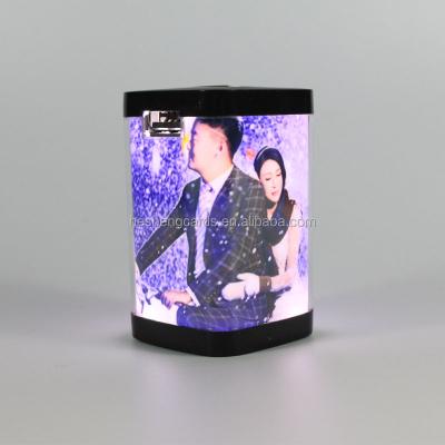 China Fast Charging Support Custom Advertising Gift Led Power Bank 3d LED Photo Frame for sale