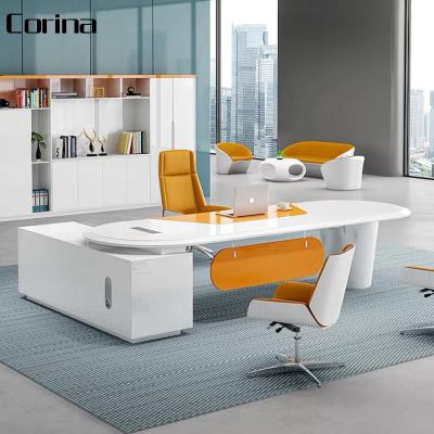 China 2020 High-Grade Office Furniture L Shape(Size)Adjustable Luxury Executive Custom Height Office Furniture Design Office for sale