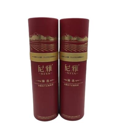 China Lift Recycled Materials Environmental Protection Unique Design Hand Packed And Sealed Round Tube Paper Box for sale