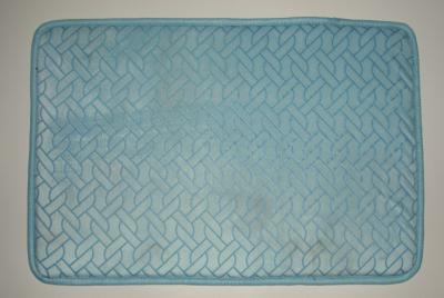 Chine Tapis de porte de corail de tapis de bain de polyester d'ouatine à vendre