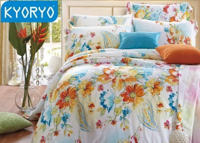 China Luxury Double Colorful Cotton Bedding Sets / Twin Bedroom Bed Sets for sale