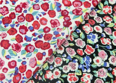 China Beautiful Floral Cotton Print Fabric By The Yard 60*60 90*88 for sale