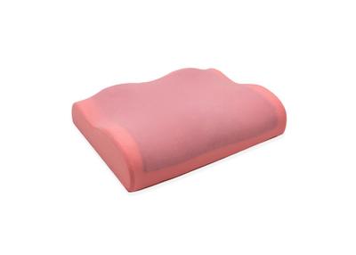 China Pink Eco Friendly Memory Foam Massage Pillow with Swimming Cloth Cover for sale