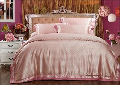 China Contemporary Tencel Bedding Luxury Bed Linens Silk Quilt Pink Pillowcase for sale