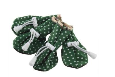 Chine 4PCS a placé le chien d'habillement d'animal familier de 5.5CM/chaussures molles imperméables antidérapage de chat à vendre