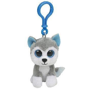 China Heiseres Hundeplüschtier-Plüsch-Spielzeug Keychain, Graues/Weiß-/Reisweiß zu verkaufen