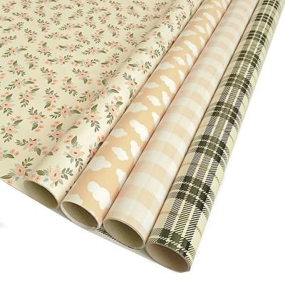 China ANTISTATIC Custom Wholesale Present Wrapping Paper Fashion Gift Wrapping Paper Paper For Holiday for sale