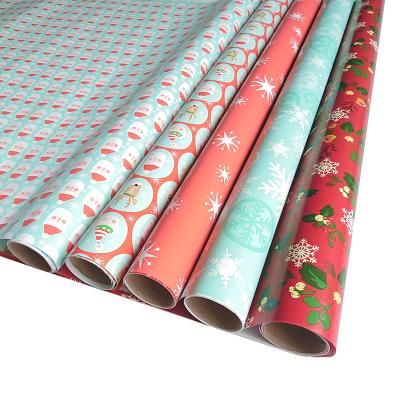 China Anti-Static Custom Logo High Quality Apparel Wrapping Flower Christmas Gift Printed Wrapping Paper for sale