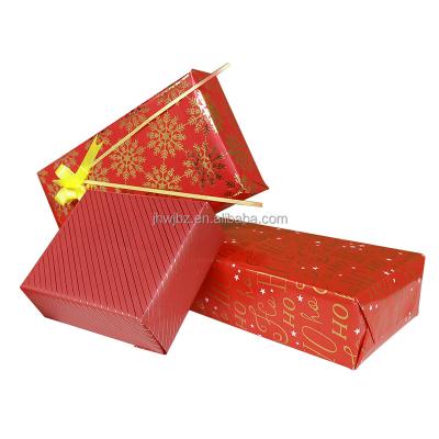 China ANTISTATIC Wholesale Christmas Red Classic Gift Wrapping Paper Low Price Environmentally Friendly Wrapping Paper for sale