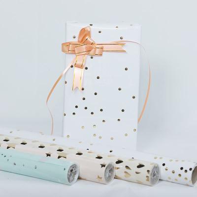 China ANTISTATIC Custom Wholesale Hot Sale Custom Foil Bouquets Wrapping Paper Flower Custom Wrapping Paper Rolls for sale