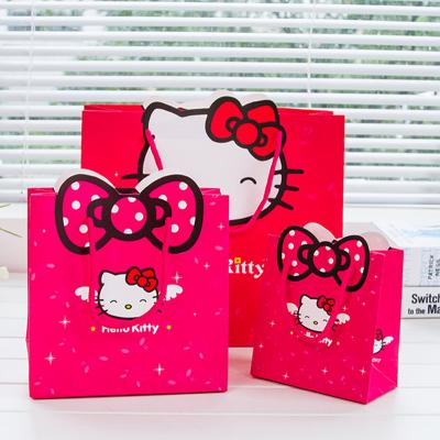 China Custom Recyclable China Manufacture Pattern Happy Birthday Style Paper Handbag for Kid's Gift Bag for sale