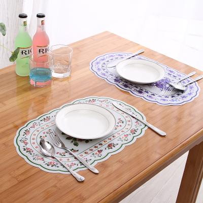 China Sustainable Wholesale Eco-friendly PP Coffee Tea Cup Mats Table Coasters Ellipse 3D Square Mat for sale