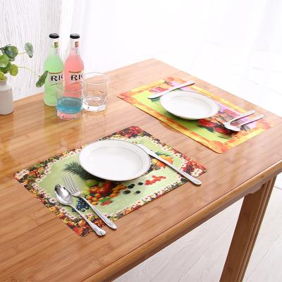 China Viable high quality wholesale custom printed hot kids food 3d place mat pp dining table mat for sale