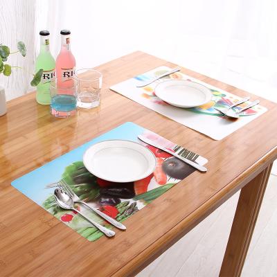 China Sustainable Custom Clear Plastic Table Mat 3D Lenticular Place Mat PP Disposable Place Mats for sale