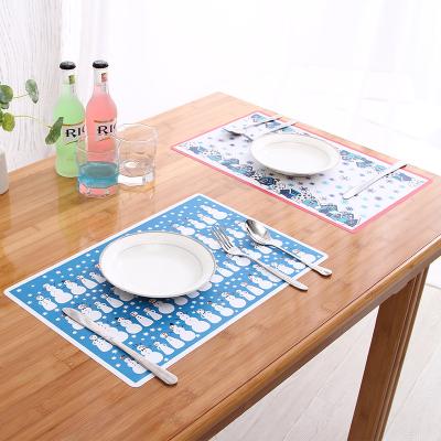 China New Design Sustainable Waterproof Recycled Luxury Modern Custom Plastic Place Mat Color PP Place Mat for sale