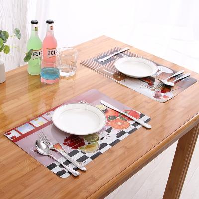 China Sustainable Laser Table Place Mat Table Cloth Soft Eco-friendly Mat Cup Coaster Coffee Cup Plastic Pad for sale